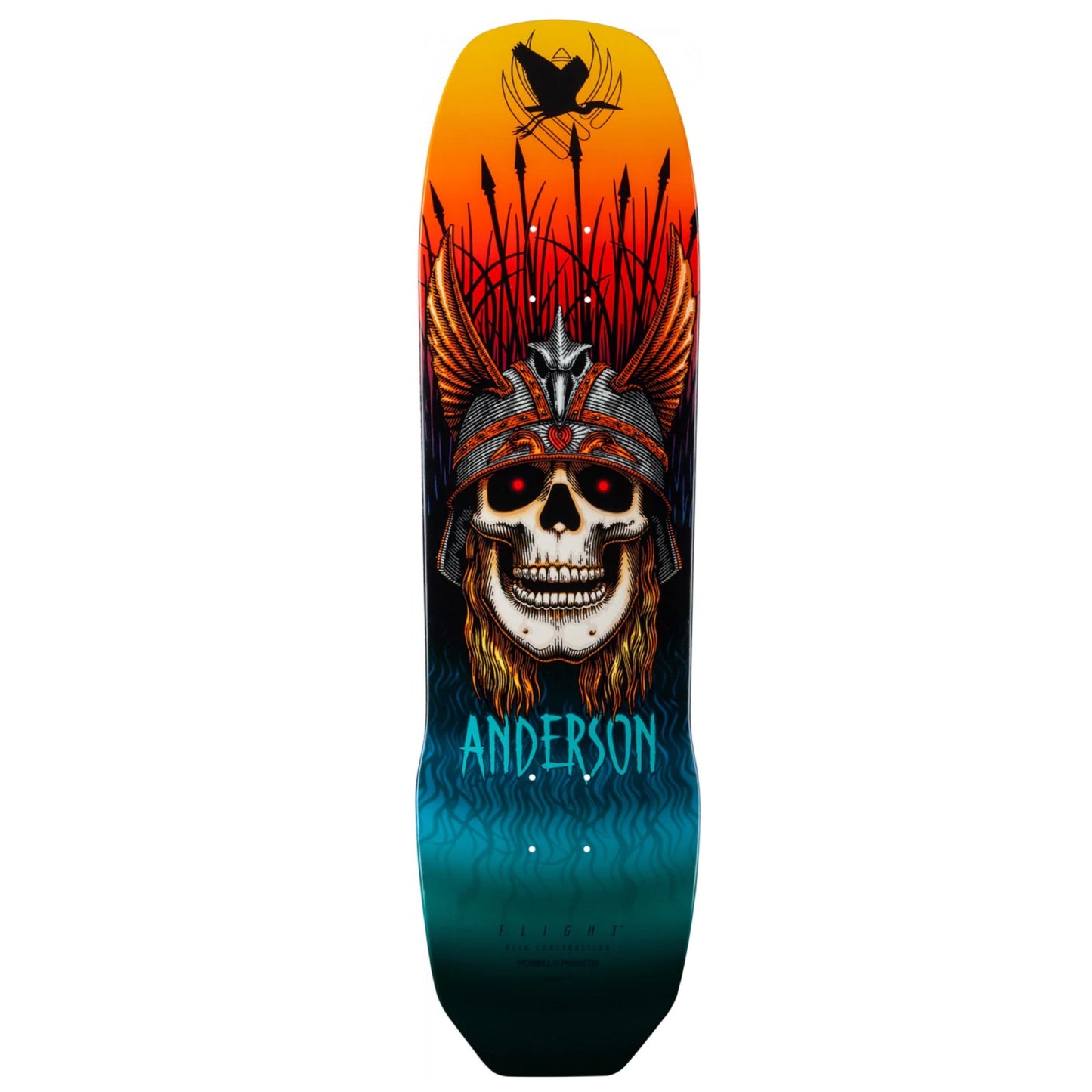 Powell Andy Anderson Heron Flight Skateboard Deck 8.45”