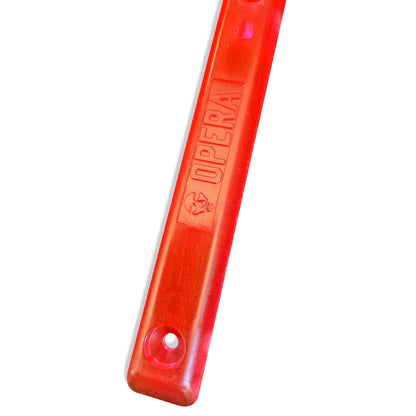 Opera Red Clear Skateboard Board Rails (14.5”)