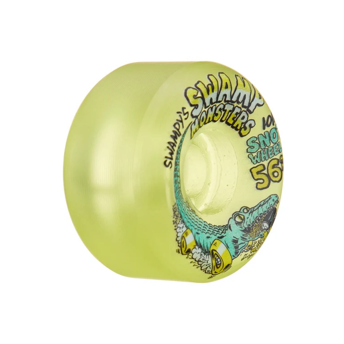 Snot Swampy Swamp Monsters 56mm Clear Yellow Skateboard Wheels