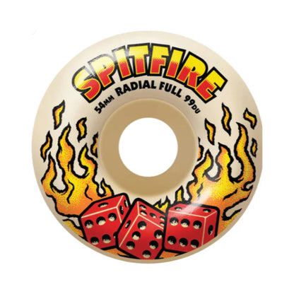 Spitfire Formula Four 54mm Radial Full 99a Hot Hand Skateboard Wheels