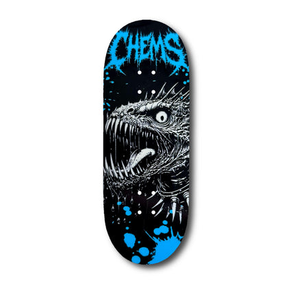 Chems Blue “Spike Sea Creature” Fingerboard Deck
