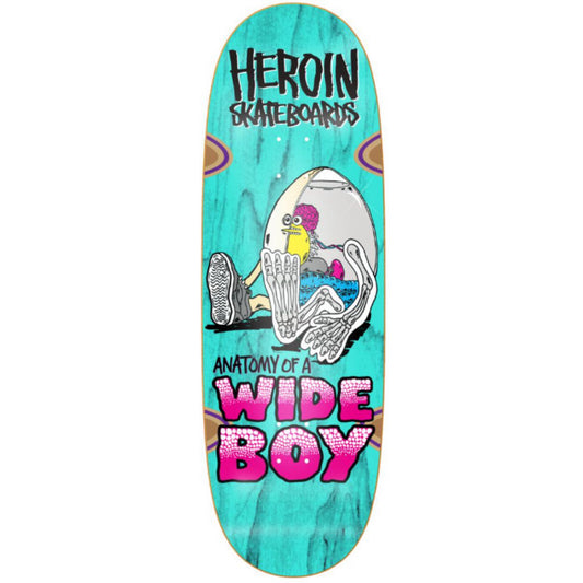 Heroin Anatomy Of A Wide Boy 10.4” Skateboard Deck