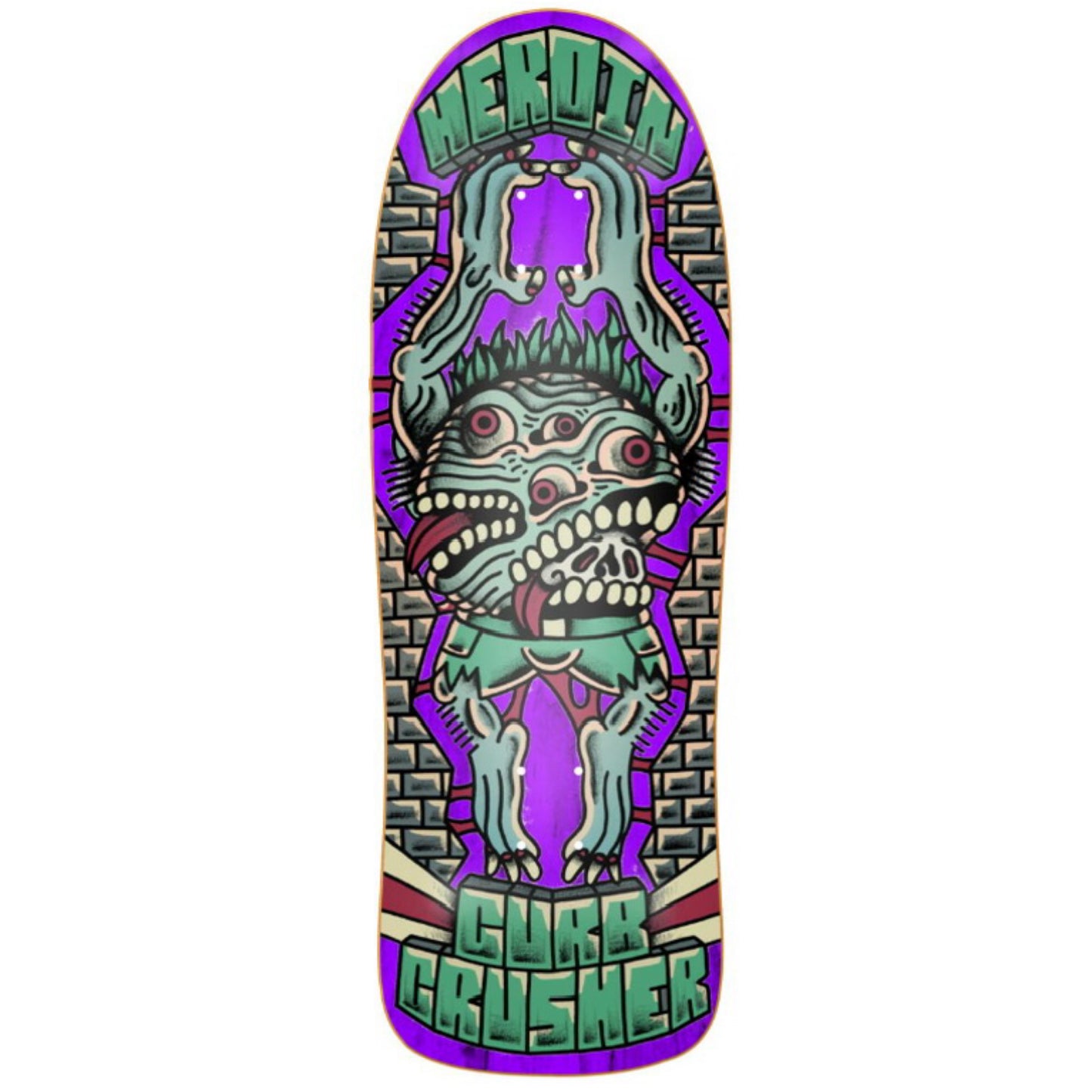 Heroin Curb Crusher x Crawe 10.25” Skateboard Deck