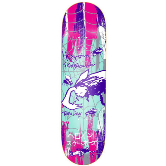 Heroin Twin Tail Tom Day Flies 8.5” Symmetrical Skateboard Deck