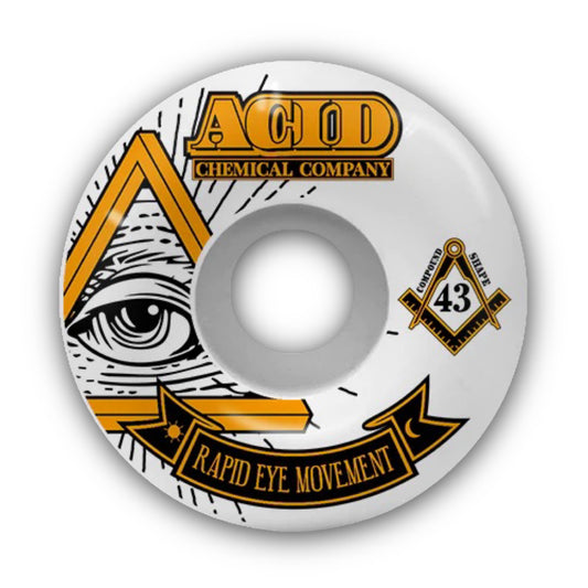 Acid Chemical Co. 55mm Pyramid REM Formula 101a Skateboard Wheels