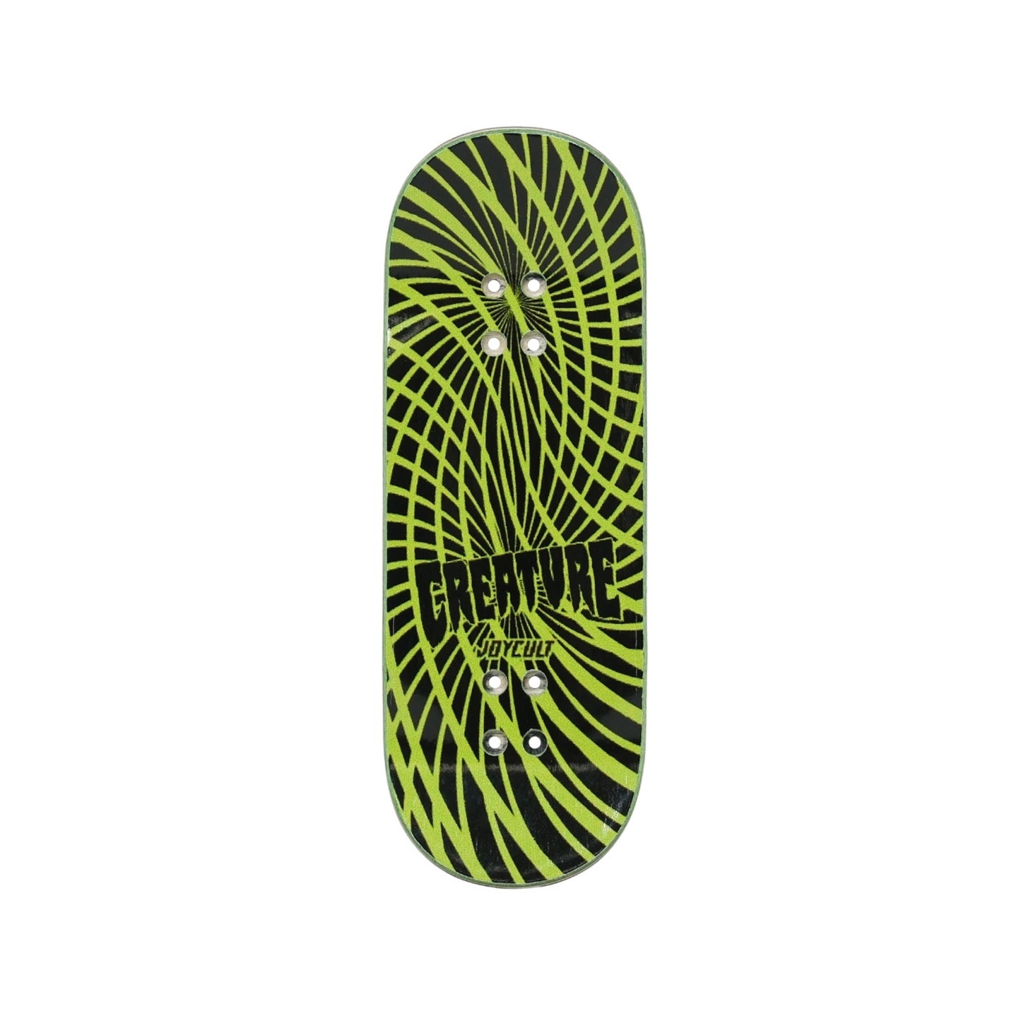 JOYCULT X CREATURE GRAVETTE HIPPIE SKULL 34MM FINGERBOARD DECK