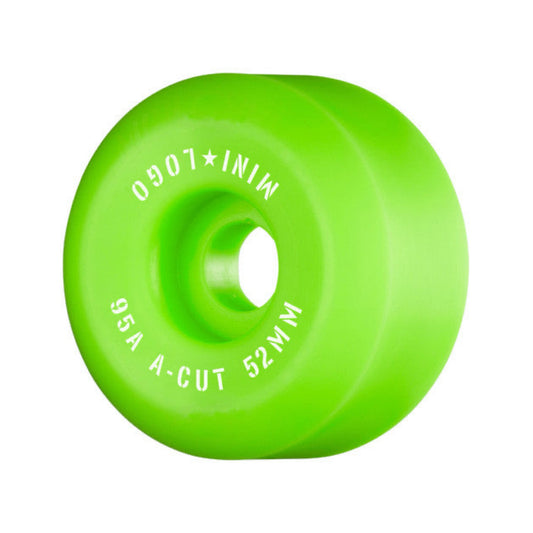 Mini Logo Bright Green A-Cut Hybrid 52mm 95a Skateboard Wheels