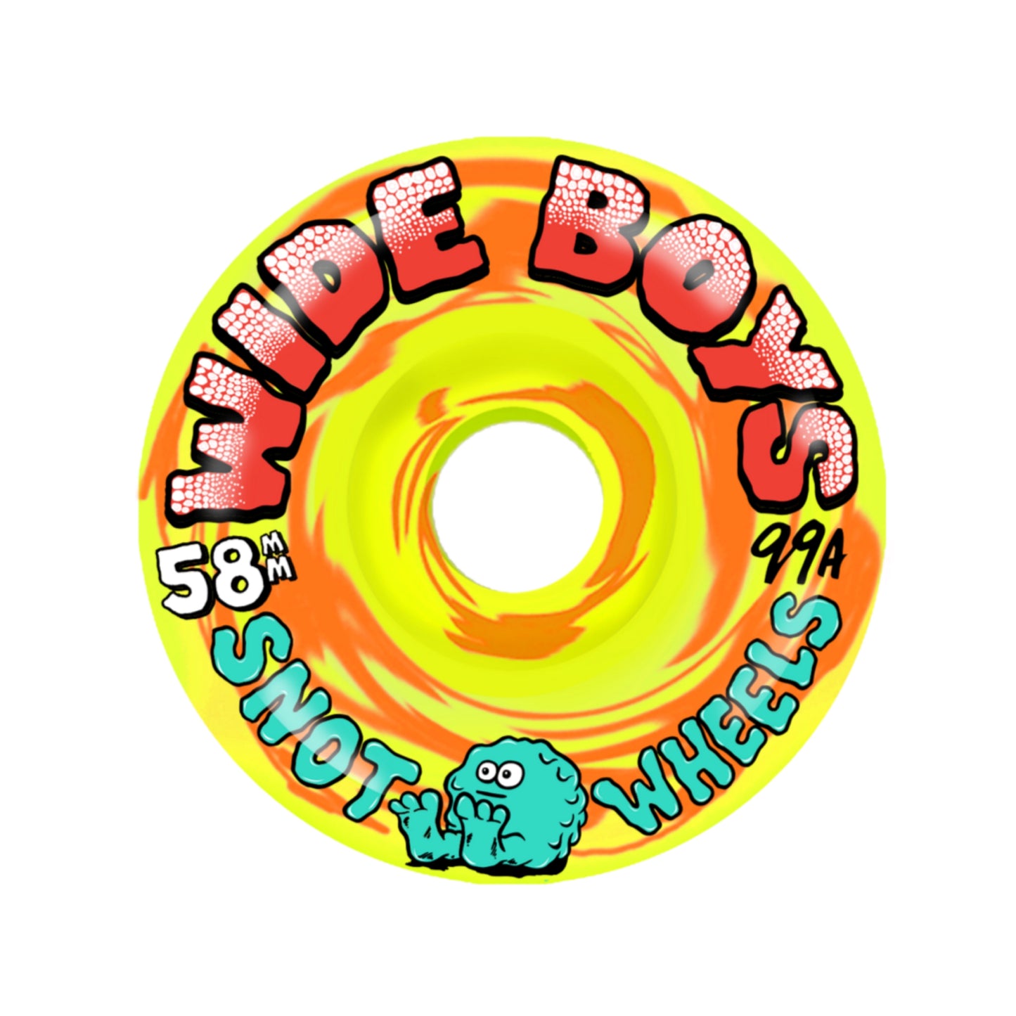 Snot Wide Boys Yellow/Orange 58mm Skateboard Wheels