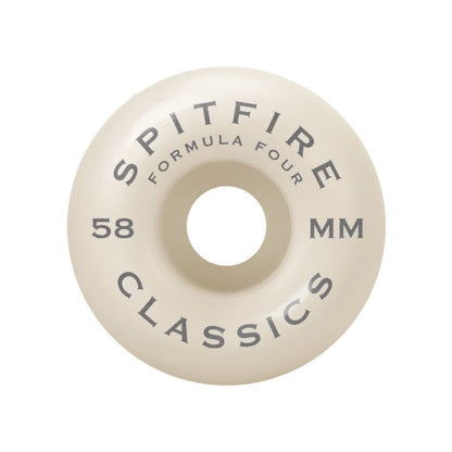 Spitfire Formula Four 58mm 99a Classic Skateboard Wheels