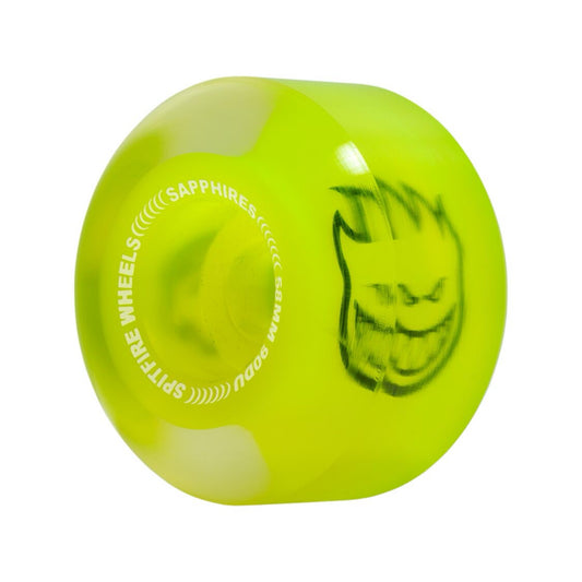 Spitfire 58mm 90du Neon Yellow Sapphires Skateboard Wheels