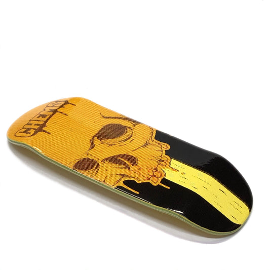 Chems Orange “PopSickSkull” Fingerboard Deck
