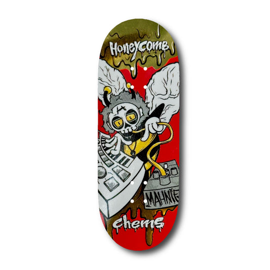 Chems "Honeycomb" Gold Foil Fingerboard Deck