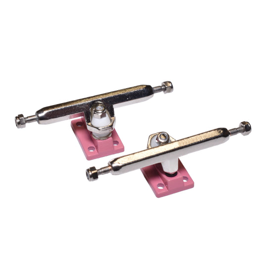 HEX TRUCKS Pink/Silver Fingerboard Trucks (CHOOSE SIZE)