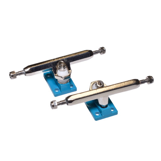 HEX TRUCKS Light Blue/Silver Fingerboard Trucks (CHOOSE SIZE)