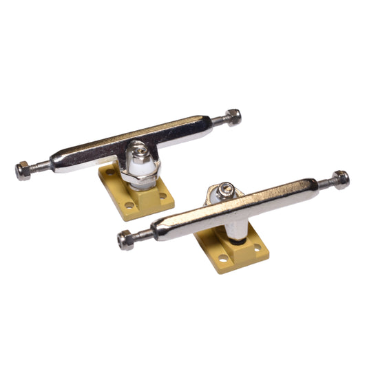 HEX TRUCKS Tan/Silver Fingerboard Trucks (CHOOSE SIZE)