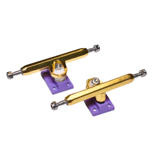 HEX TRUCKS Purple/Gold Fingerboard Trucks (CHOOSE SIZE)