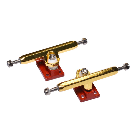 HEX TRUCKS Red/Gold Fingerboard Trucks (CHOOSE SIZE)