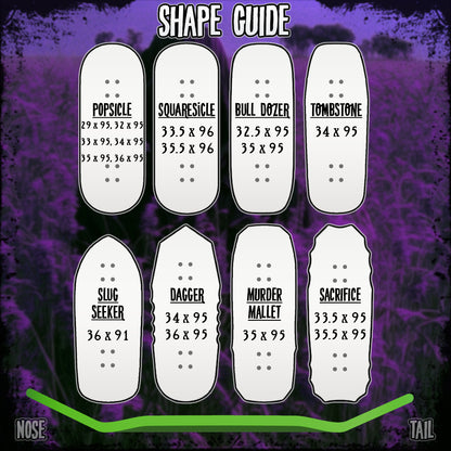 Baleful Decks “Nun of Lust” Red Fingerboard Deck