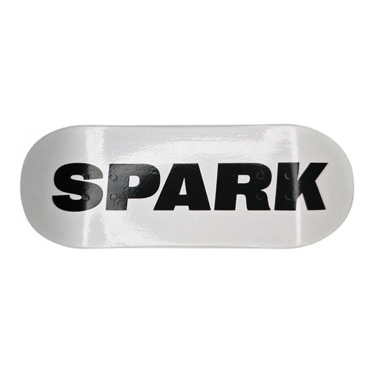 Spark High Mold Classic Logo White Fingerboard Deck