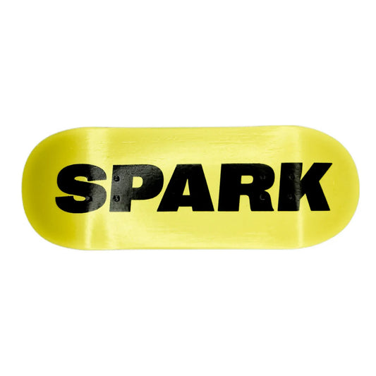 Spark High Mold Classic Logo Yellow Fingerboard Deck