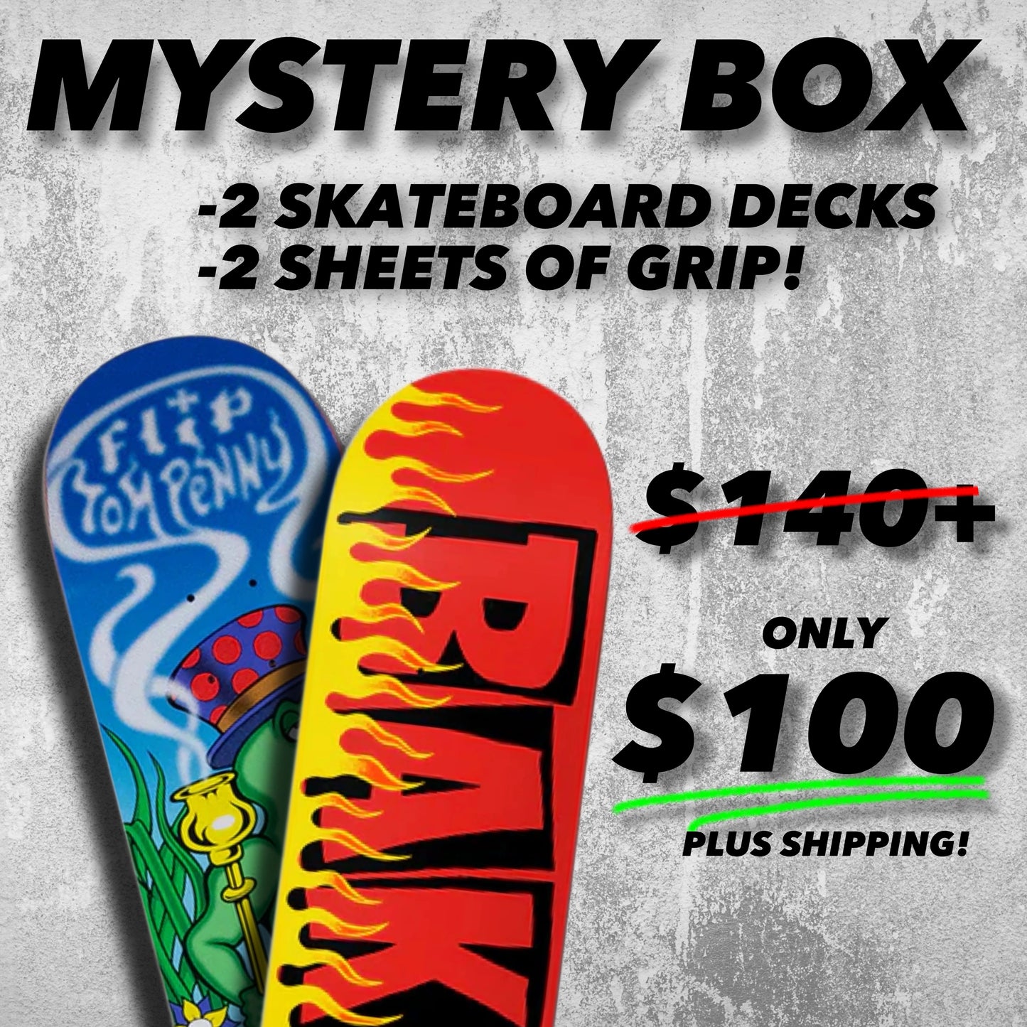 Skateboard Deck Mystery Box! (CHOOSE SIZE)