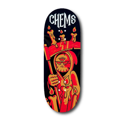 Chems “Aellixe Two Tone Candle Grim” Fingerboard Deck