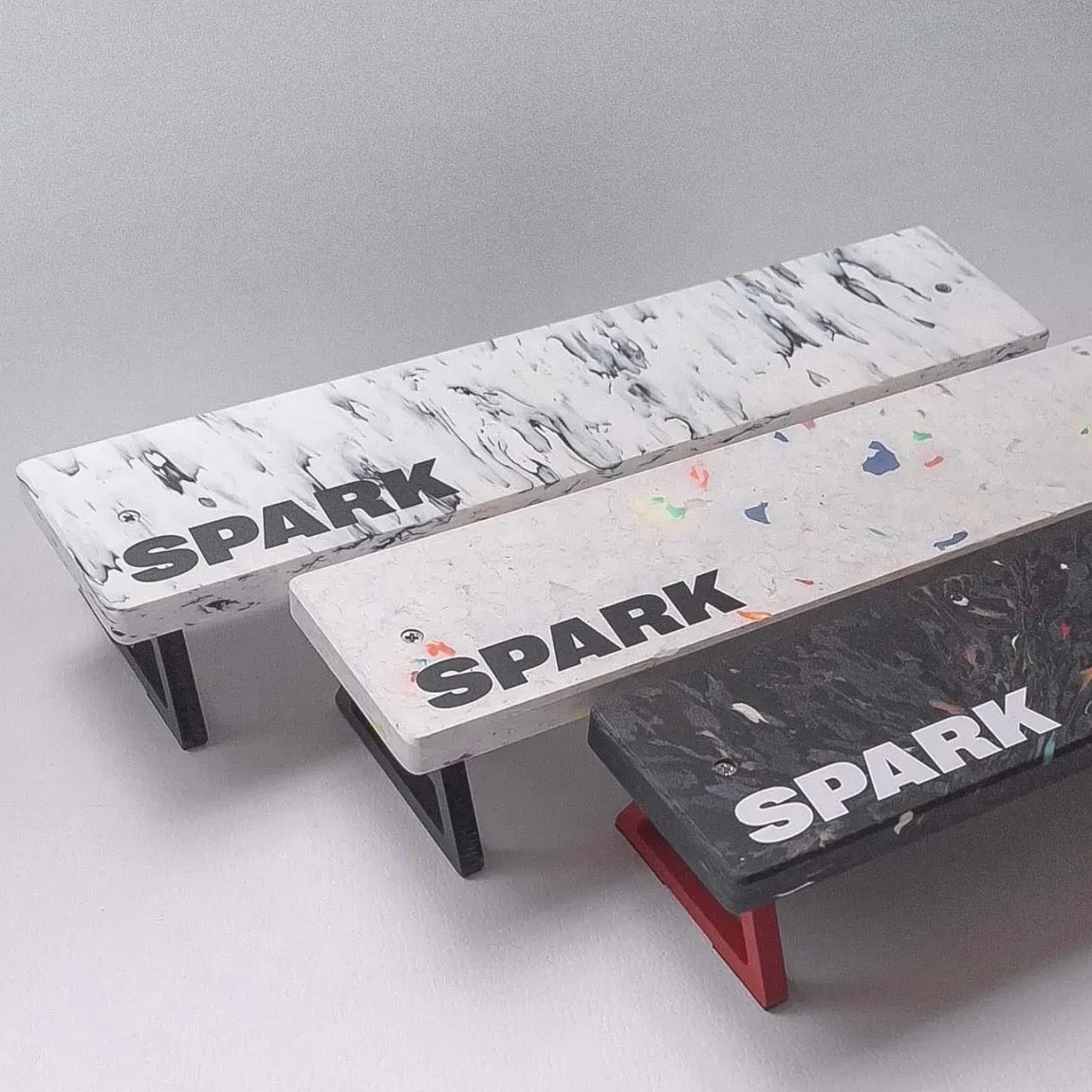 Spark Recycled Plastic Bench Fingerboard Obstacle (CHOOSE COLOR)