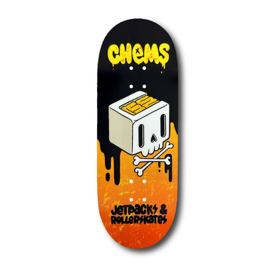 Chems Orange Faded “Cube Skull” Fingerboard Deck (Copy)