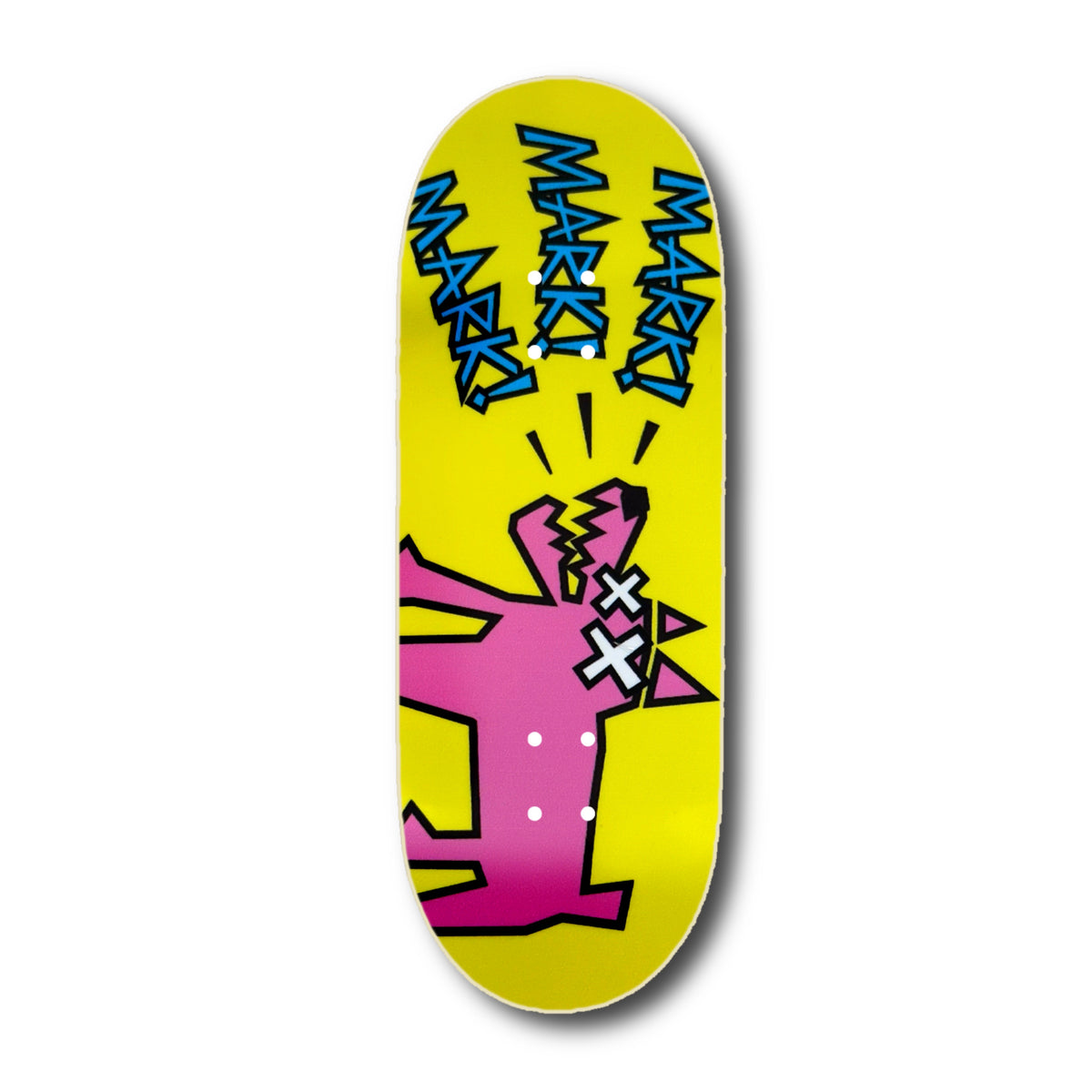 Chems Yellow “Mark Bark” Fingerboard Deck