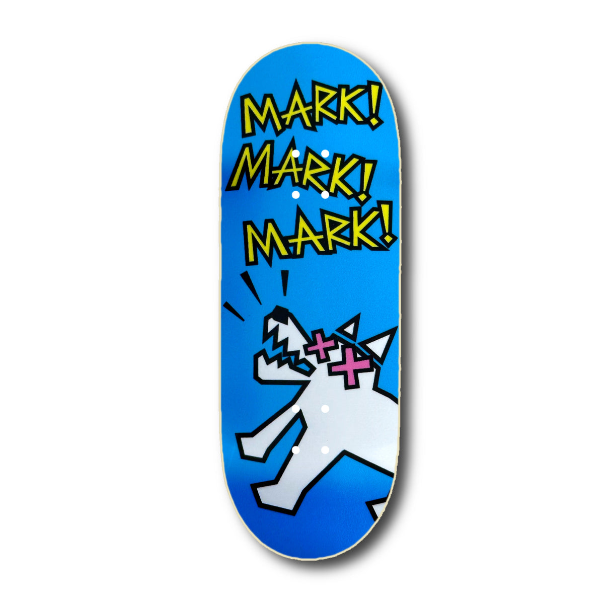 Chems Blue “Mark Bark” Fingerboard Deck