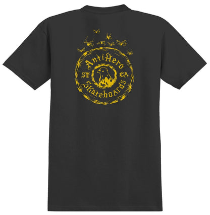 Anti-Hero Pigeon Motion Pocket T-Shirt Charcoal
