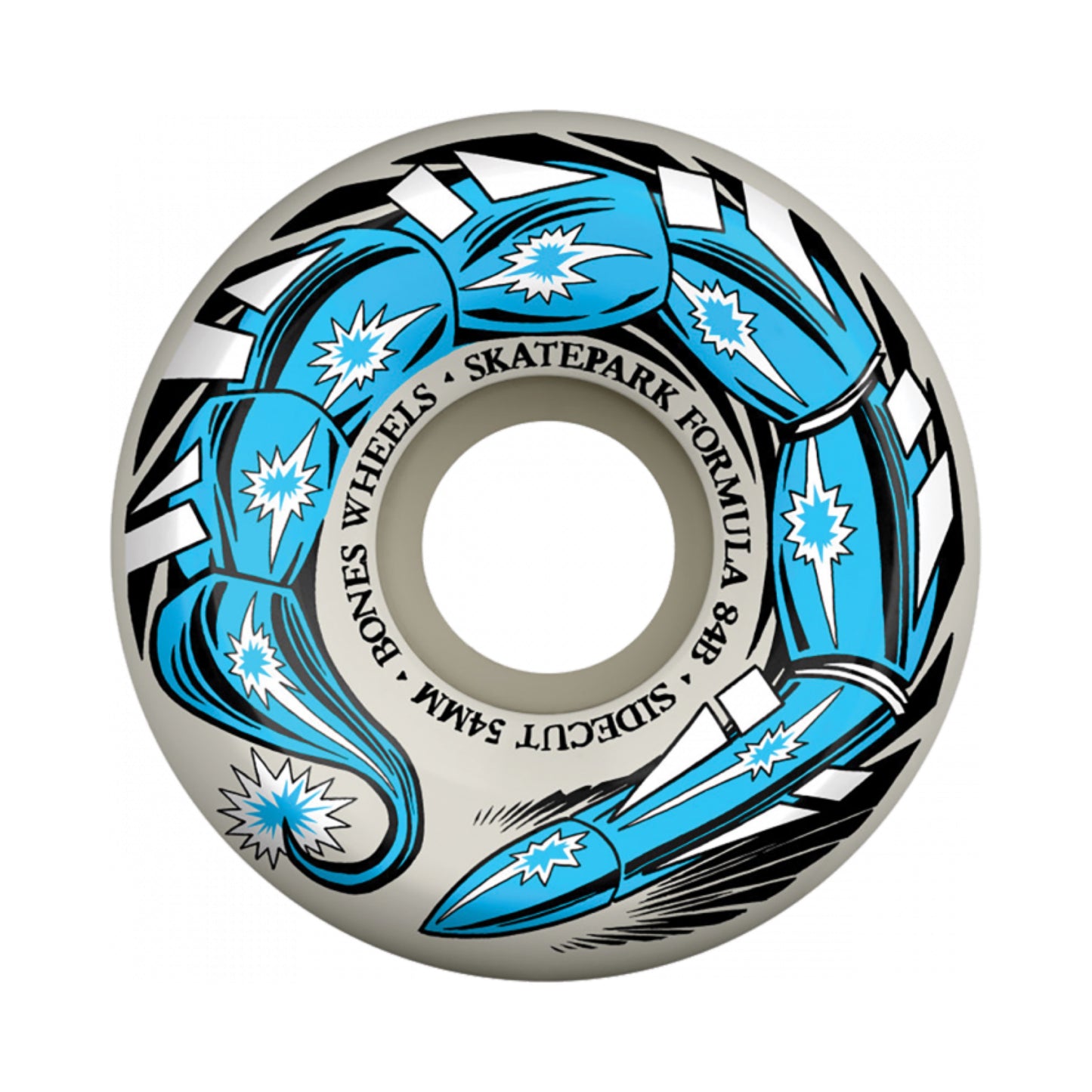 Bones SPF P5 Scorpeedo 54mm 84b White/Blue Skateboard Wheels