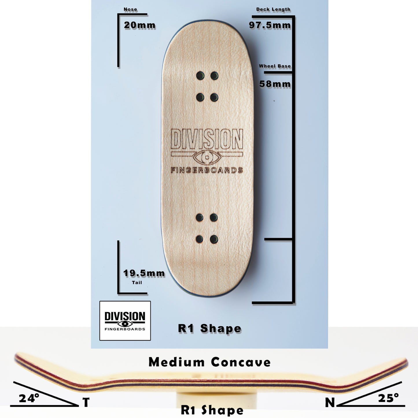 Division “Flesh to Fungi” Fingerboard Deck