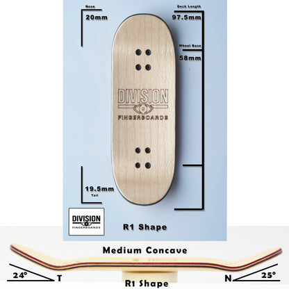 Division “Flesh to Fungi” Fingerboard Deck