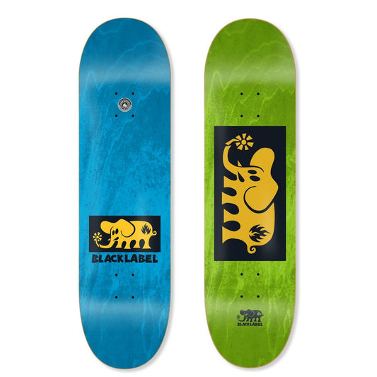 Black Label Team Elephant Block Yellow 8.25" Skateboard Deck