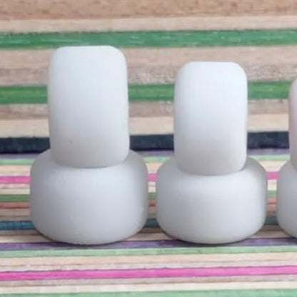 Industry FB Bright White Recycled Fingerboard Wheels (CHOOSE SIZE)