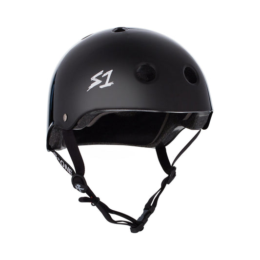S1 Lifer Certified Gloss Black Skateboard Helmet