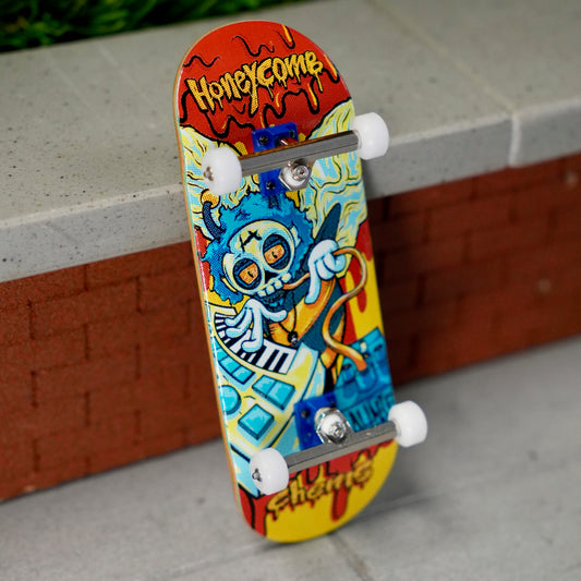 Chems "Honeycomb" Red/Blue Fingerboard Complete