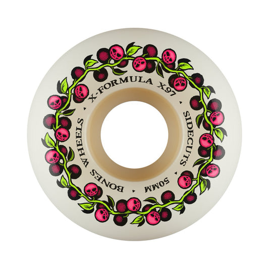 Bones X-Formula V5 Sidecut Skull Berries 50mm 97a Skateboard Wheels