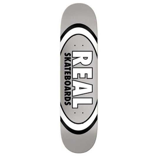 Real Team Classic Oval Silver 7.75" Skateboard Deck