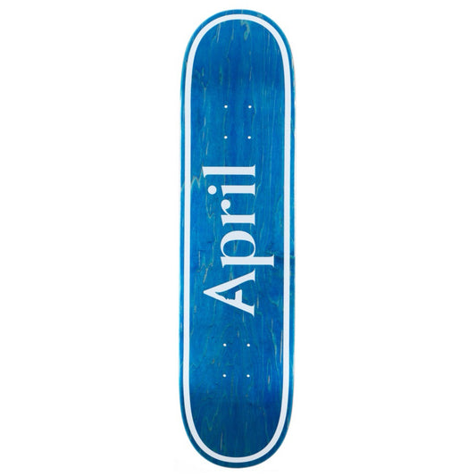 April Team OG Logo Blue Invert 8.25" Skateboard Deck