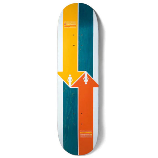 Girl McCrank Directional 8.5" Symmetrical Skateboard Deck