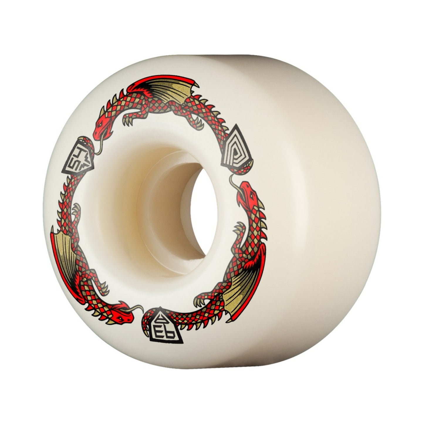 Powell Dragon Formula RED 54mm x 34mm 93a V4 Wide Skateboard Wheels
