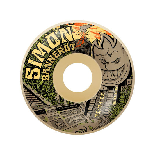 Spitfire Formula Four Simon Bannerot Templo Radial Full 54mm 93a Skateboard Wheels