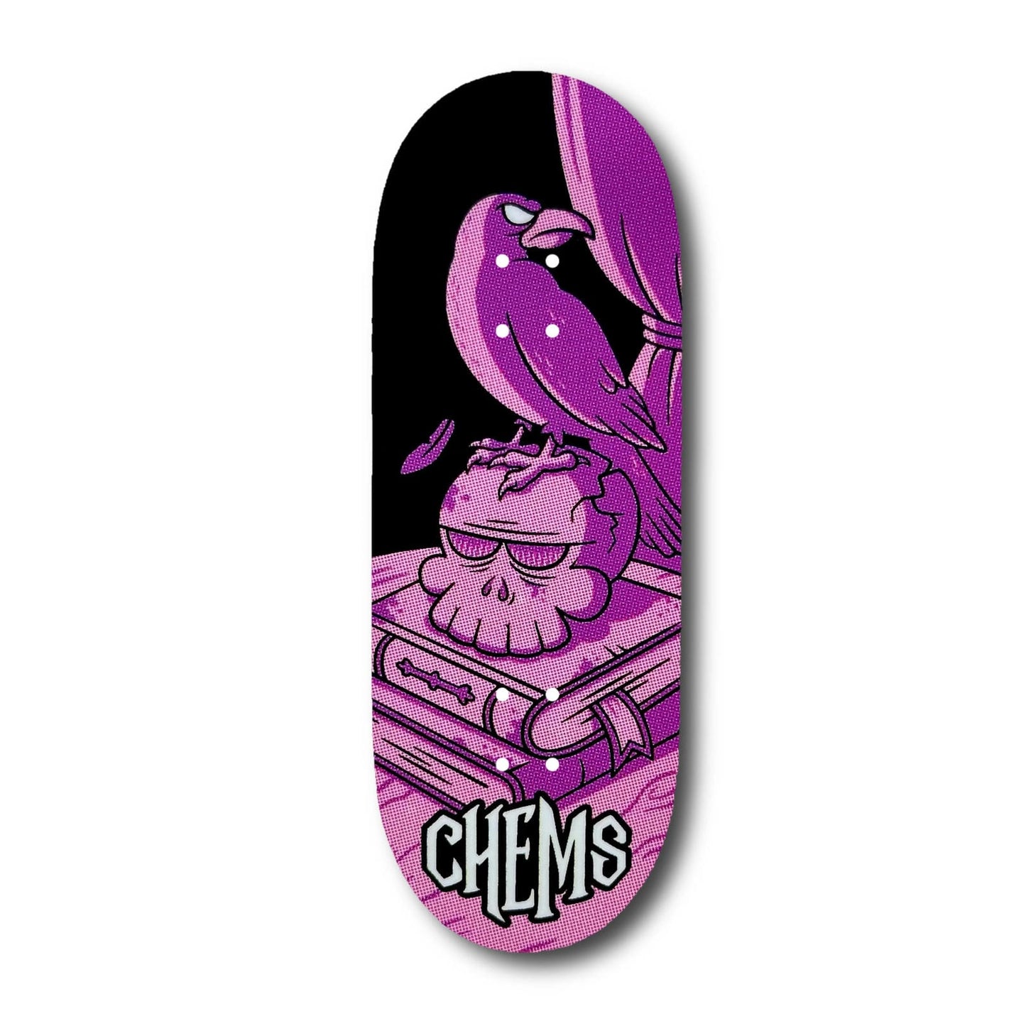 Chems “Aellixe Two Tone Raven” Fingerboard Deck