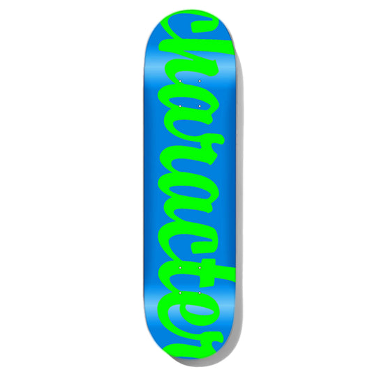 Character Script Blue/Green Skateboard Deck