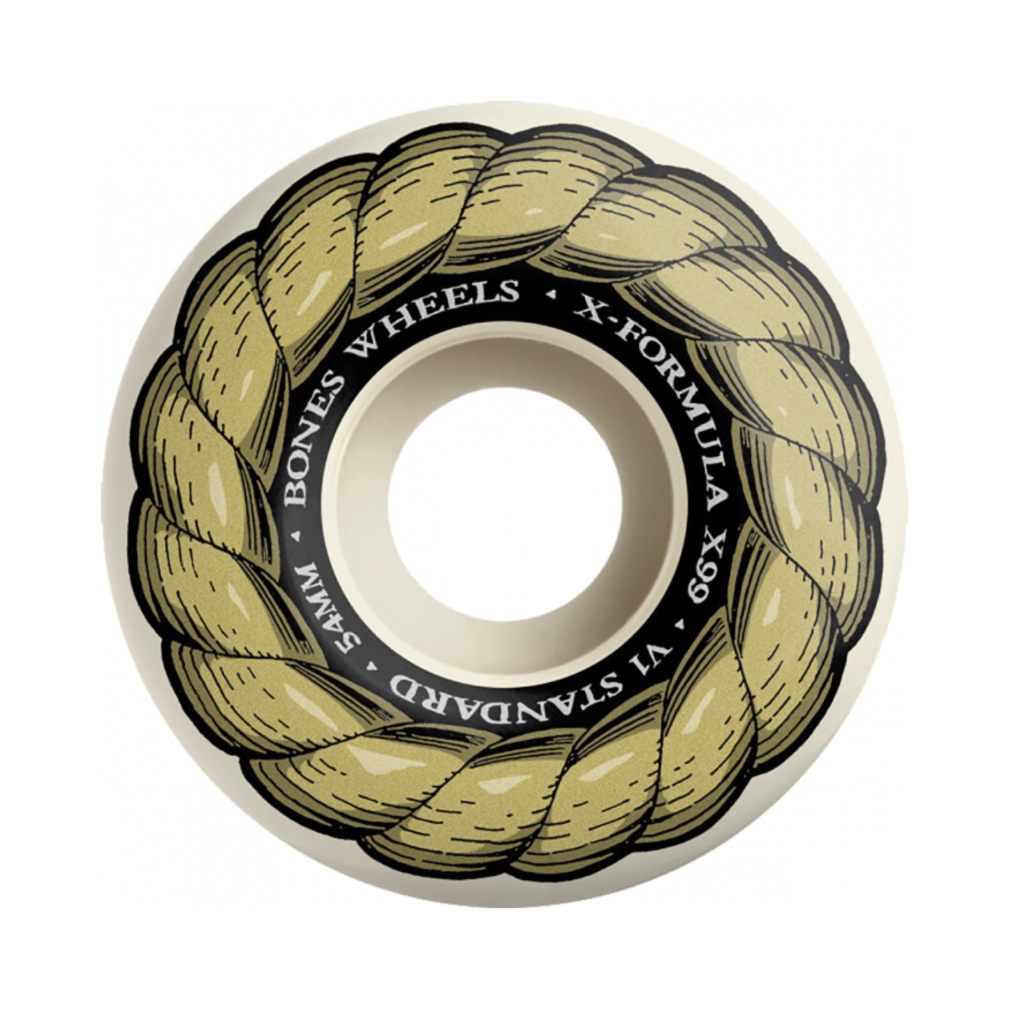 Bones X-Formula V1 Standard Gold Chain 54mm 99a Skateboard Wheels