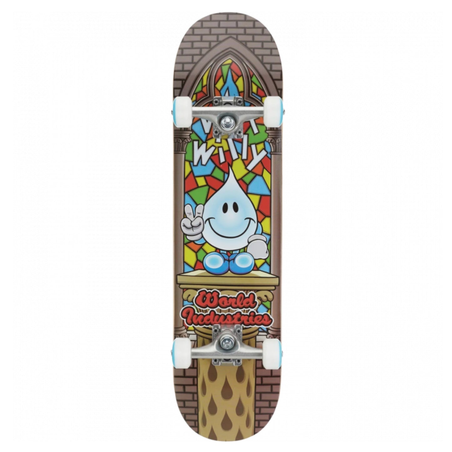 World Industries Wet Willy V2 Mini Soft Top 6.75" Skateboard Complete