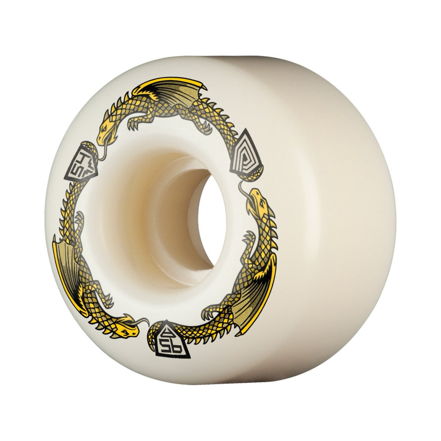 Powell Dragon Formula Yellow V4 54mm x 34mm 95a Skateboard Wheels