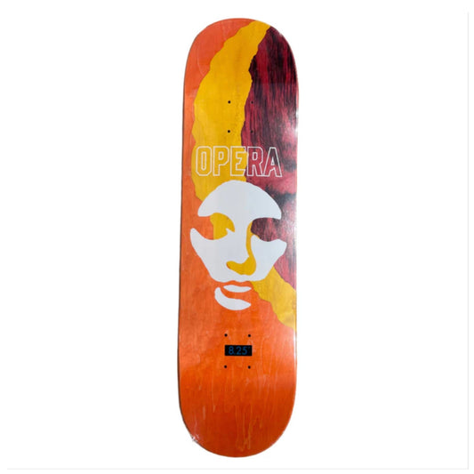 Opera Triple Torn Mask Red/Orange/Yellow EX7 8.25" Skateboard Deck